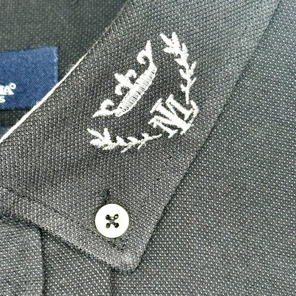 La Martina Buenos Aires Mens Shirt Button Up Slim Fit Long Sleeve Black Small - Picture 8 of 11